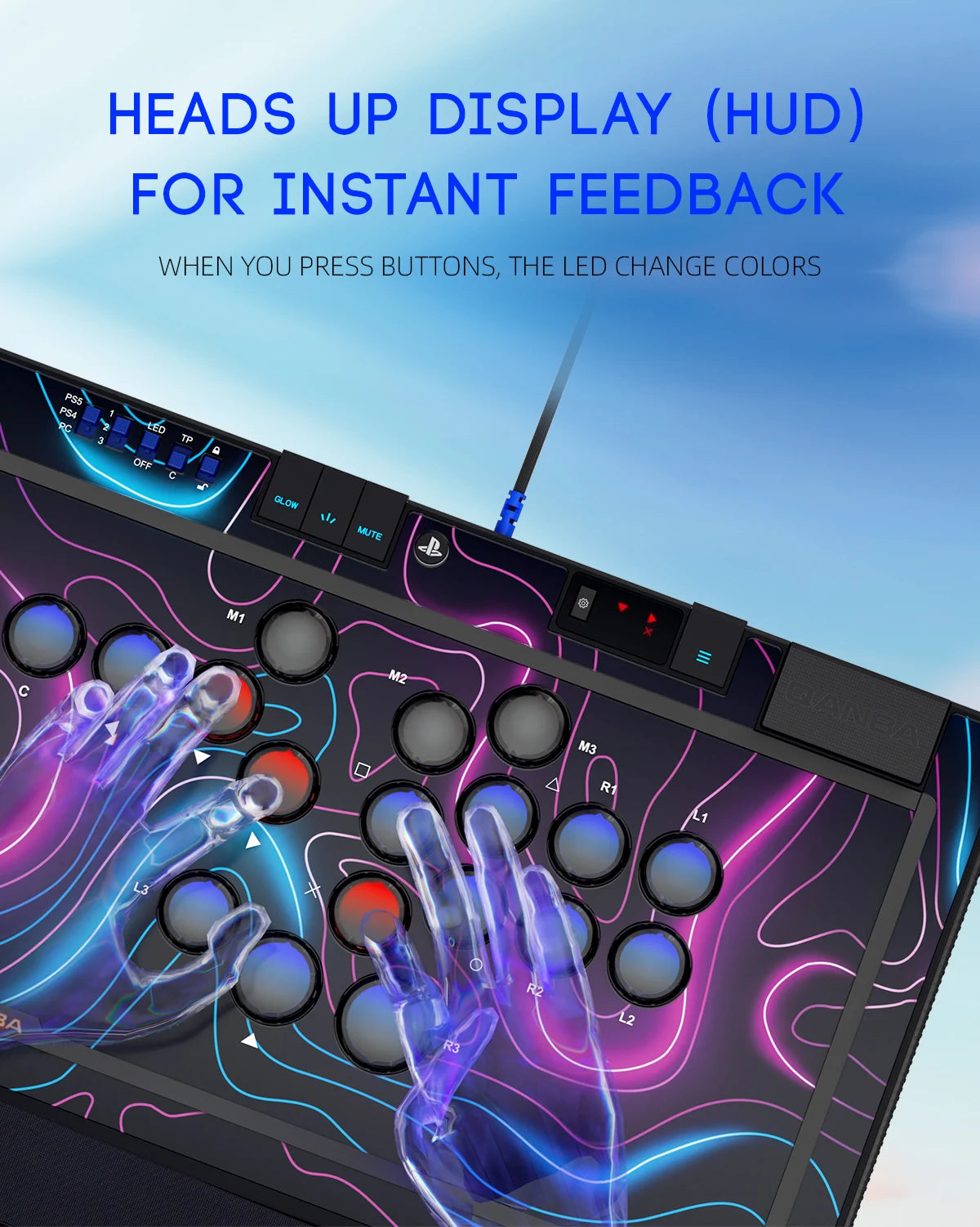 QANBA SAPPHIRE S1 Leverless Arcade Controller For PC/PS5/PS4