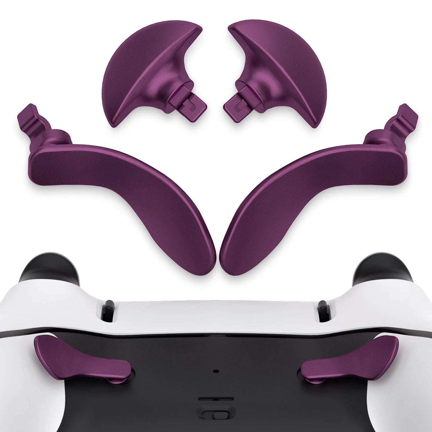 eXtremeRate Back Paddles for ps5 Edge Controller, Replacement Interchangeable 4PCS Metal Back Buttons