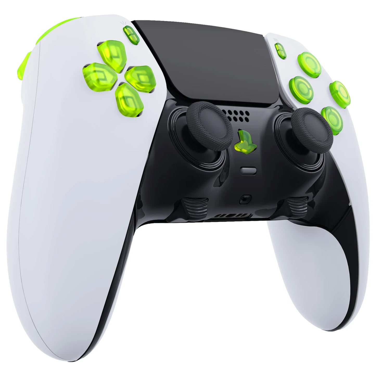 eXtremeRate Replacement Clear Full Set Buttons for ps5 Edge Controller