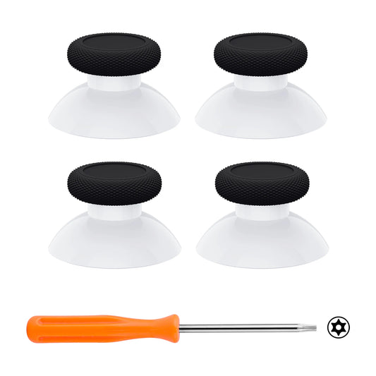 eXtremeRate 4 pcs Replacement Joystick for Xbox One & Xbox Series X/S & Xbox One S/X & Xbox Elite V1- Black bottom series