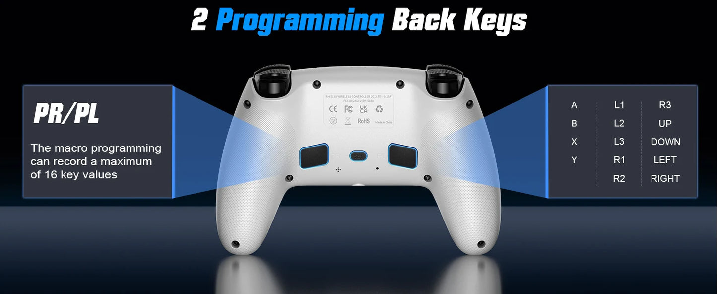 GAMROMBO Wireless Gaming Controller for PS5/PC