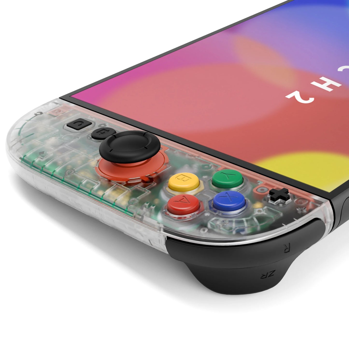 eXtremeRate Essence Version Replacement Shell (D-Pad Version) w/Buttons for Joycon 2, for Nintendo Switch 2 - Clear