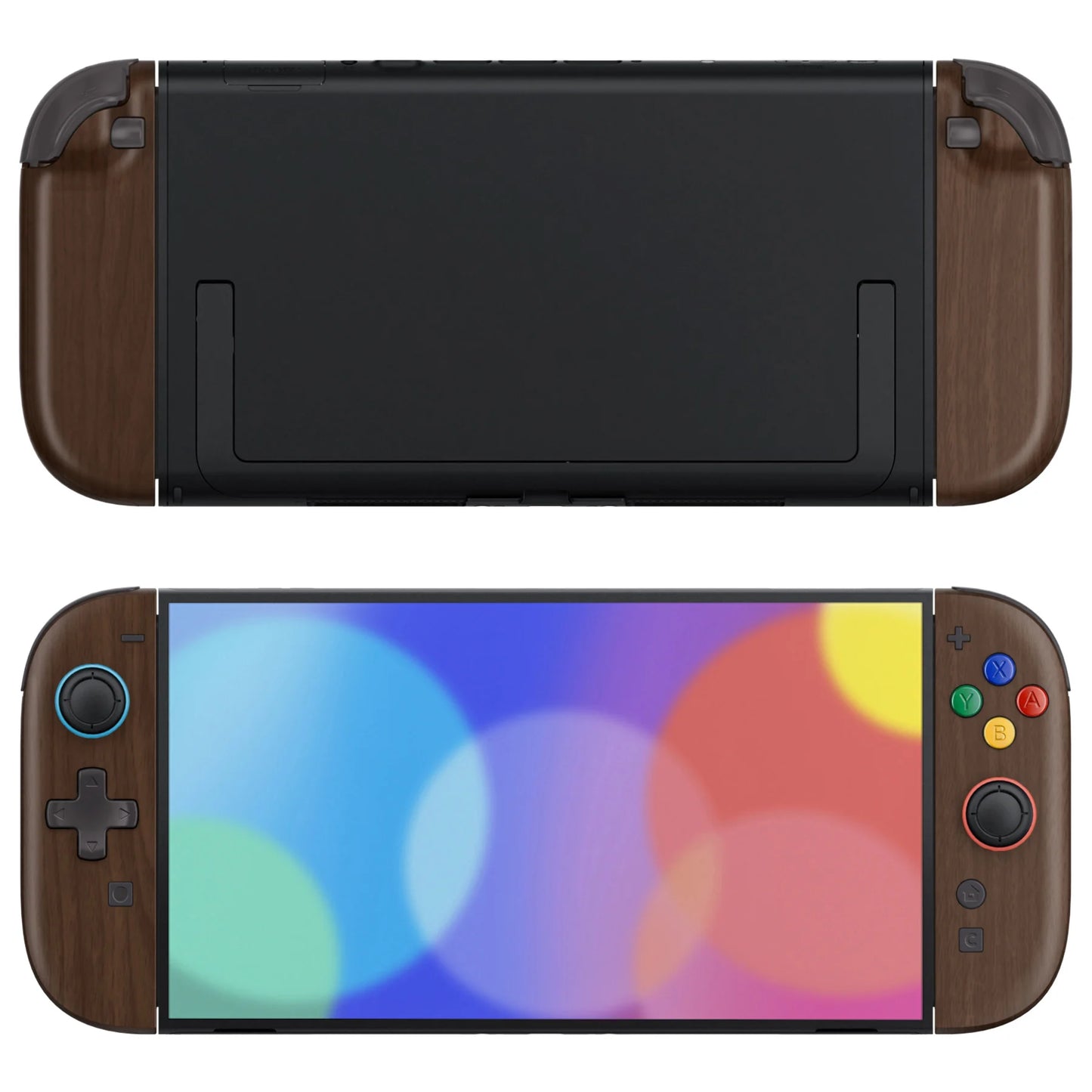 eXtremeRate DIY Replacement Housing (D-Pad Version) Buttons for Joycon 2 for Nintendo Switch 2 - Wood Grain