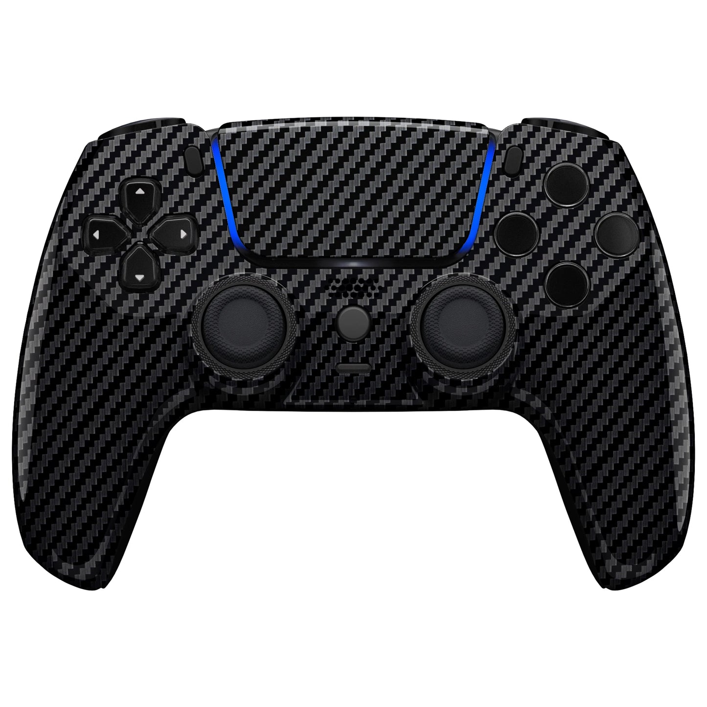 eXtremeRate LUNA Redesigned Shell Touchpad for ps5 Controller BDM-010/020/030/040/050 - Graphite Carbon