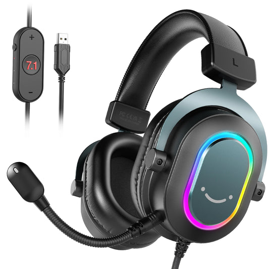 Fifine Dynamic RGB Wired Gaming Headset