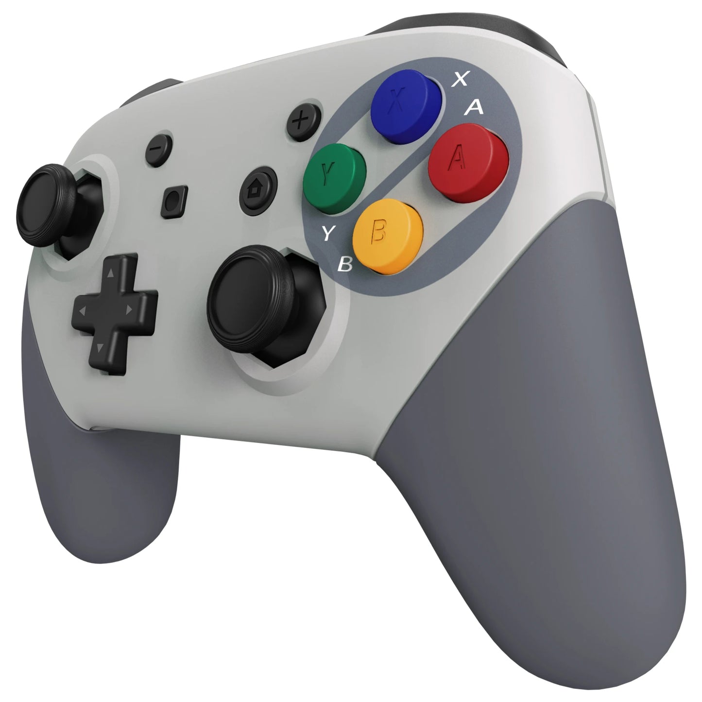 eXtremeRate Replacement Grip Shell for NS Switch Pro Controller - SFC SNES Classic EU Style Octagonal Gated Sticks Design
