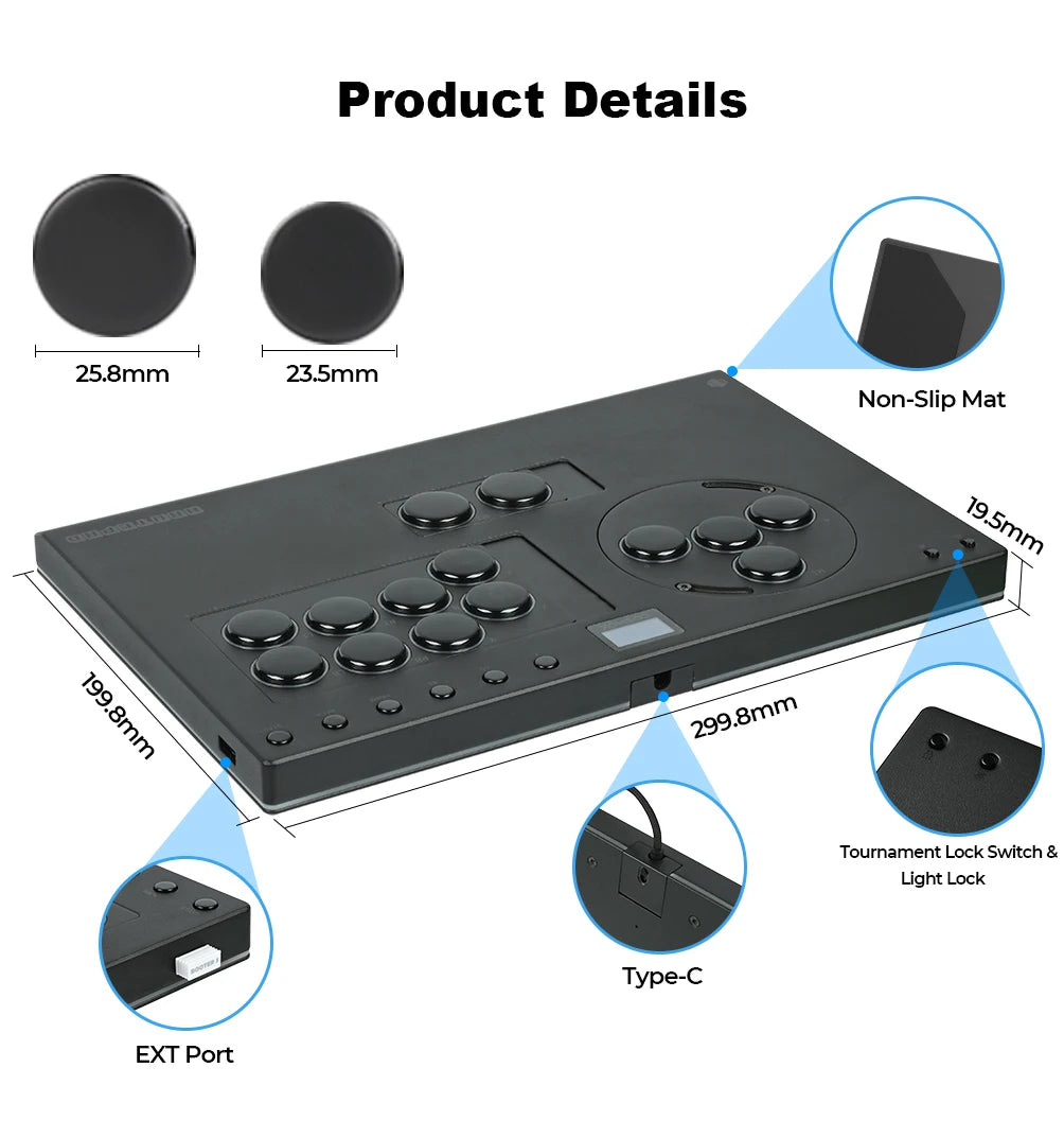 Haute42 X-Move Aluminium Alloy Leverless Controller For PC/PS5/PS4