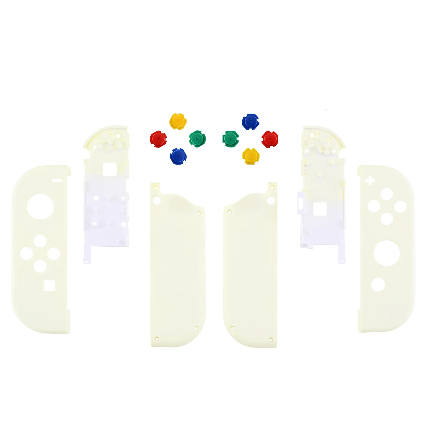 eXtremeRate DIY Replacement Shell Case for NS Switch & OLED JoyCon - Light Cream