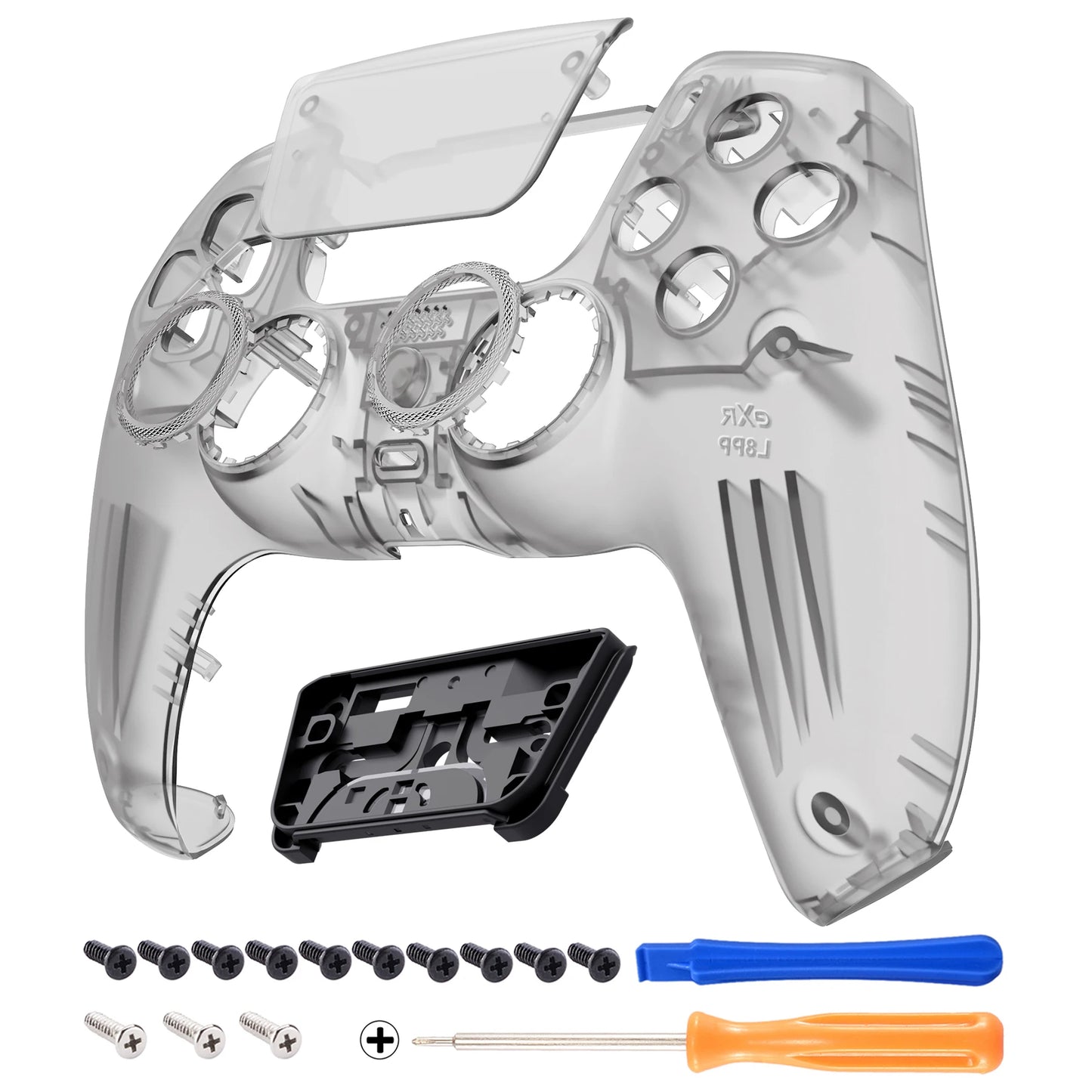 eXtremeRate LUNA Redesigned Replacement Front Shell Touchpad Compatible with ps5 Controller BDM-010/020/030/040/050