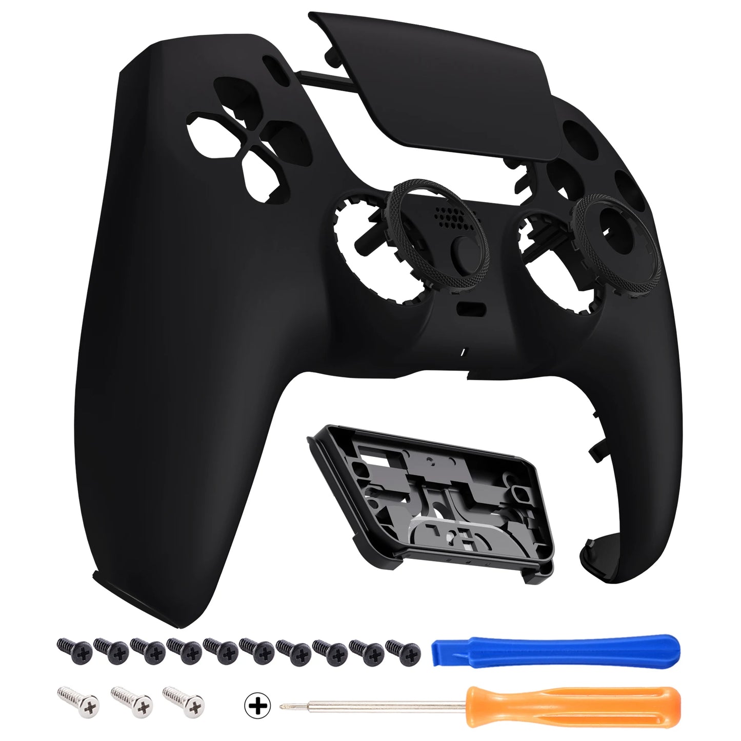 eXtremeRate LUNA Replacement Front Shell Touchpad for ps5 Controller BDM-010/020/030/040/050 - Black/White