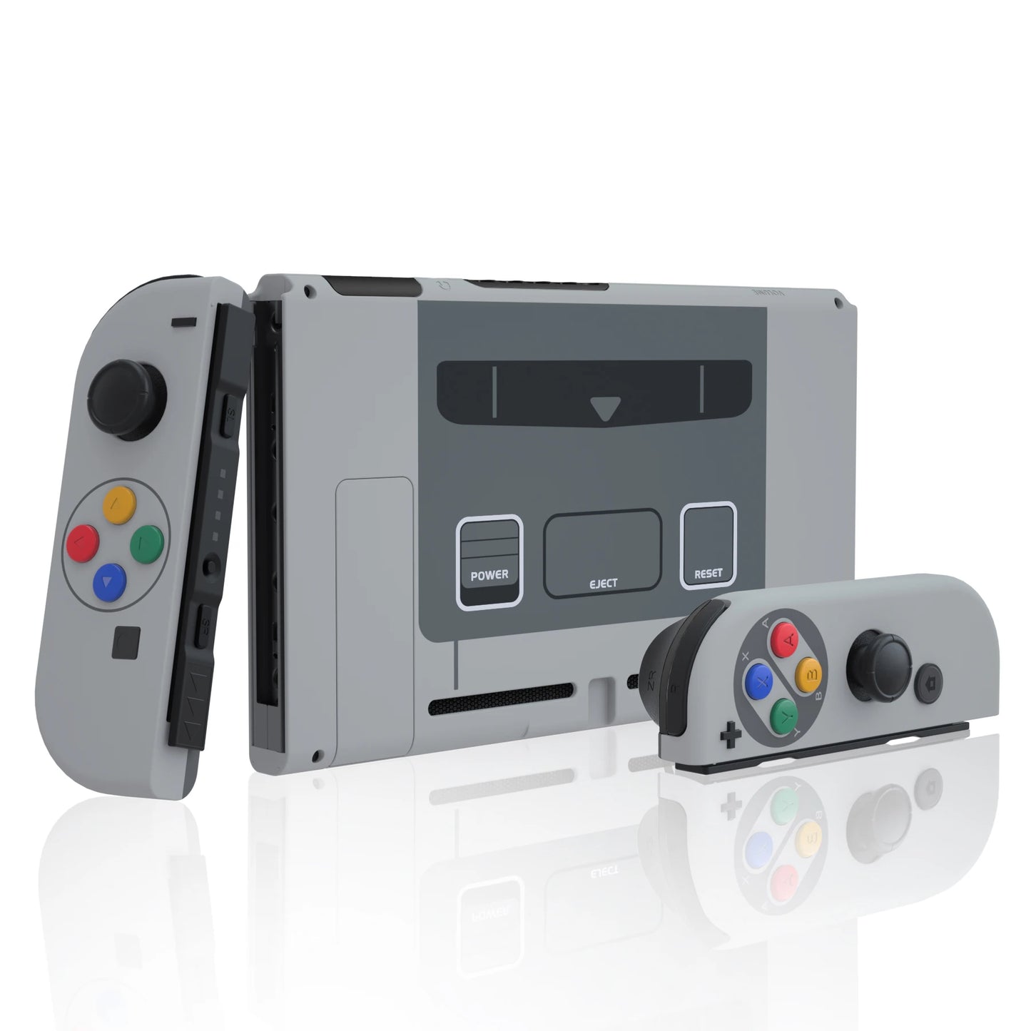 eXtremeRate Custom Patterned Console Back Plate Housing Shell with Full Set Buttons for Nintendo Switch