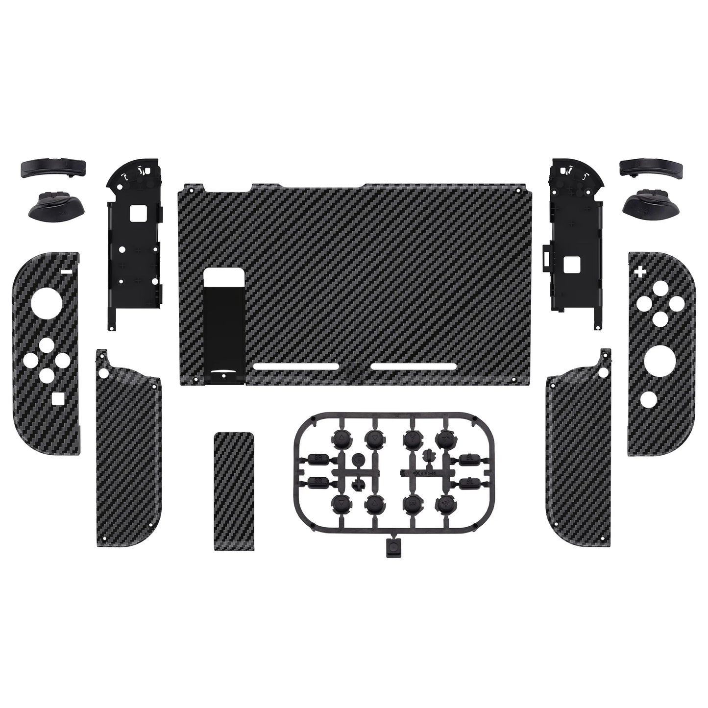 eXtremeRate Custom Patterned Console Back Plate Housing Shell with Full Set Buttons for Nintendo Switch
