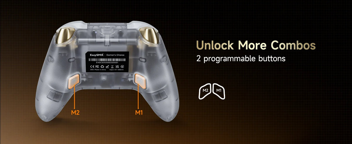 Easy SMX D05 Wireless Gaming Controller For PC/Switch/Android/iOS with Charging Dock