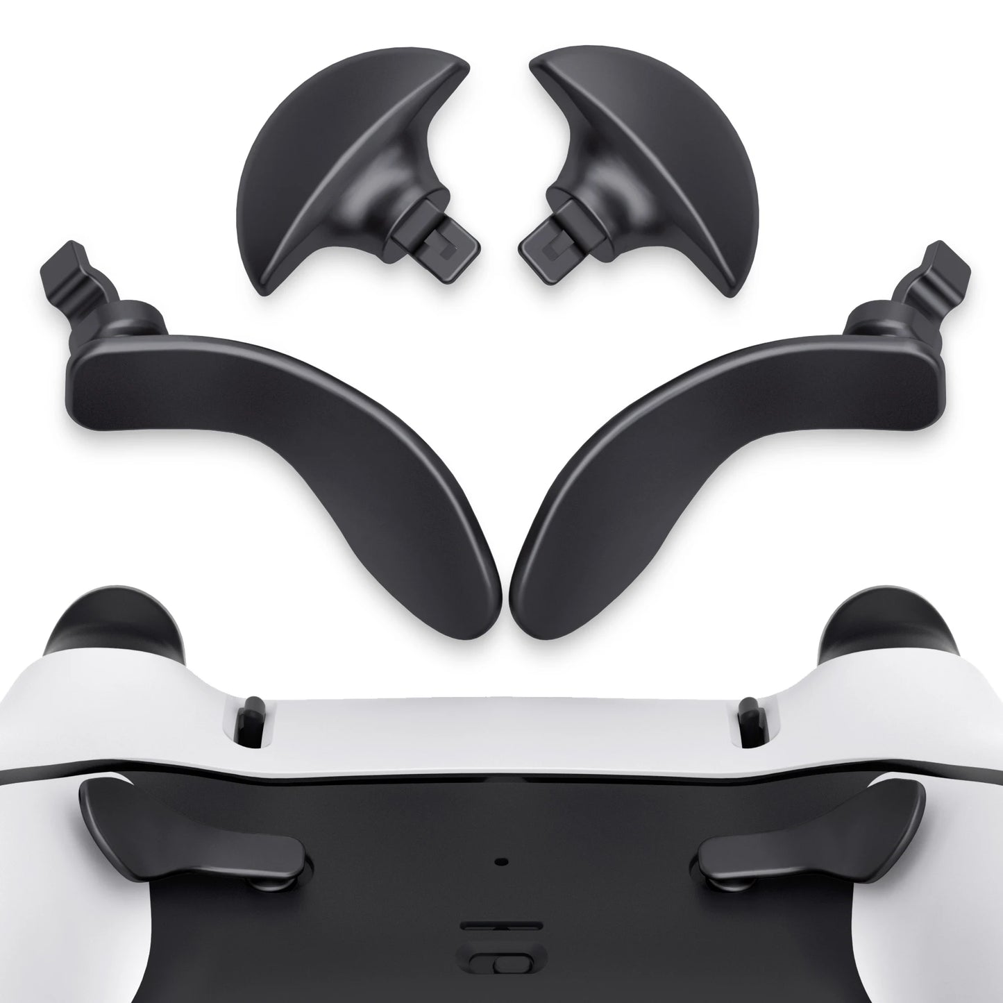 eXtremeRate Back Paddles for ps5 Edge Controller, Replacement Interchangeable 4PCS Metal Back Buttons