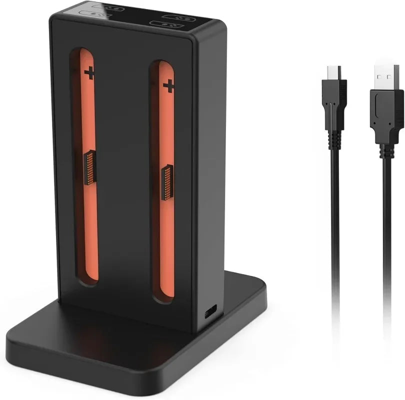 Magnetic Connection LED Indicator Charging Dock for Switch 2 JoyCons Controller Detachable Dock Station with 4 Charging Slots