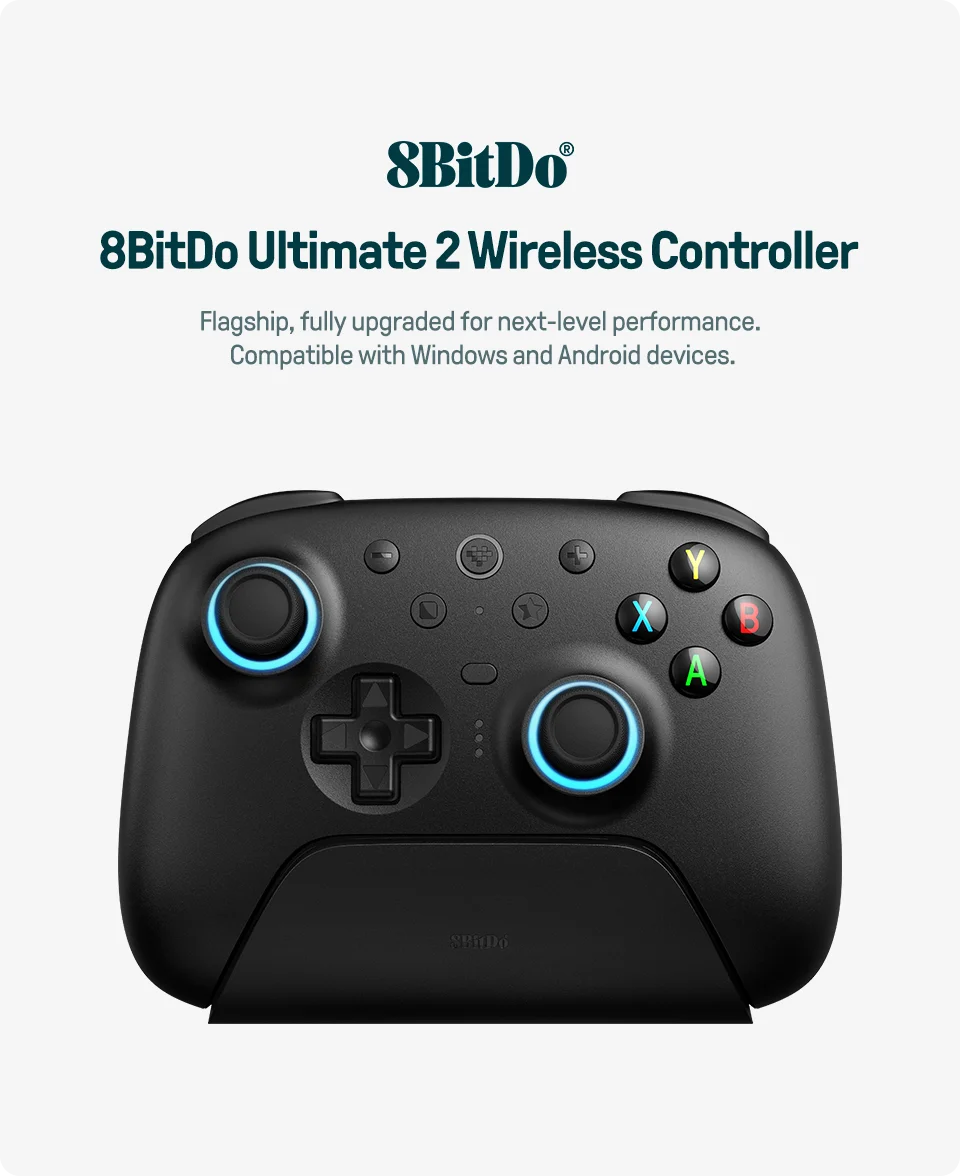 8BitDo Ultimate 2 Wireless Gaming Controller for PC/Android