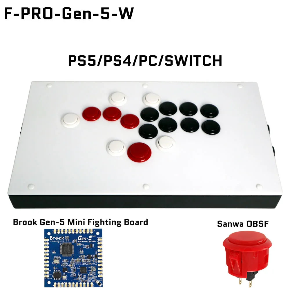 Fightbox F-PRO Leverless Gaming Controller for PS5/PC/Xbox/Switch