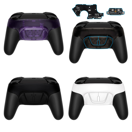 eXtremeRate Programable RISE4 Remap Kit for Nintendo Switch Pro Controller, Upgrade Board Back Shell & Back Buttons - 4 colors