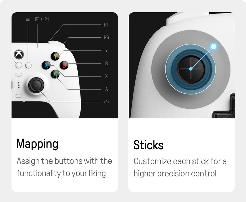 8BitDo Ultimate 3-mode Gaming Controller for PC/Xbox
