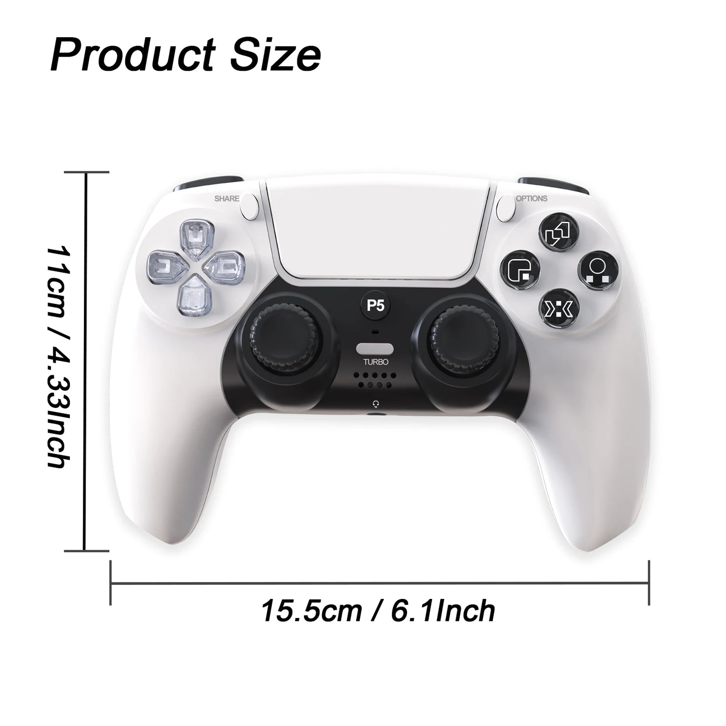 GAMINJA P50A Wireless Gaming Controller For PS5/PC
