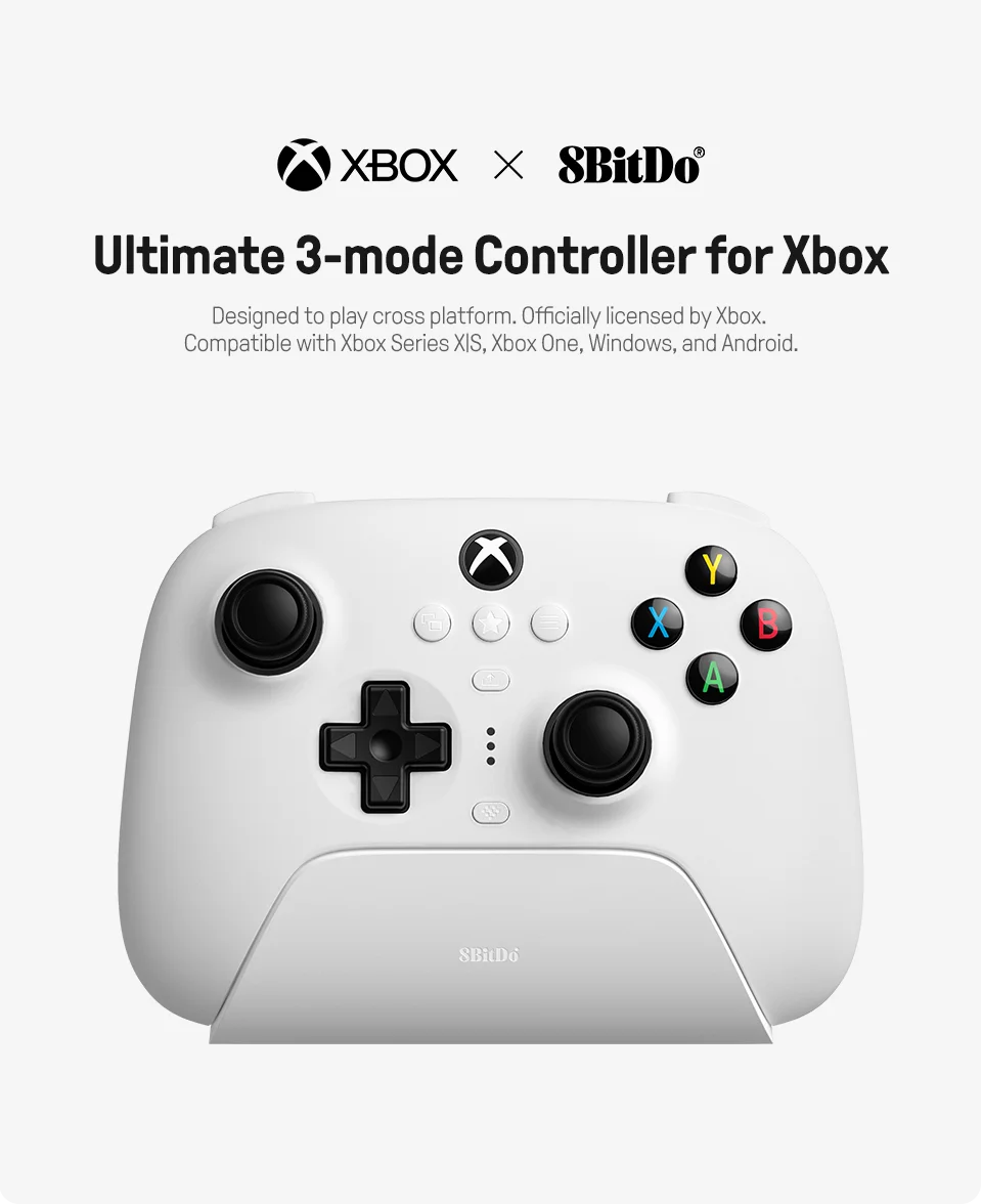 8BitDo Ultimate 3-mode Gaming Controller for PC/Xbox