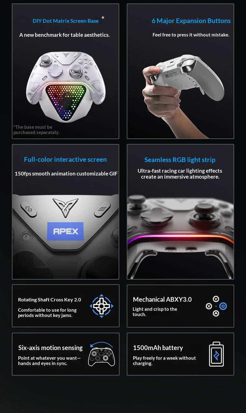 Flydigi Apex 6/6 Pro Wireless Gaming Controller for PC/Switch