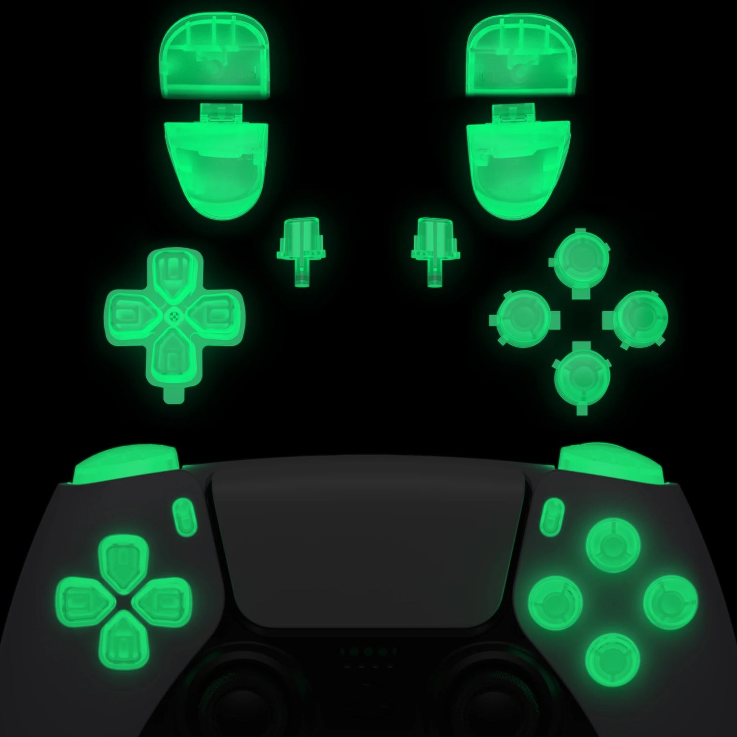 eXtremeRate Full Set Buttons Compatible with ps5 Controller BDM-030/040/050,  D-pad R1 L1 R2 L2 Share Options Face Button