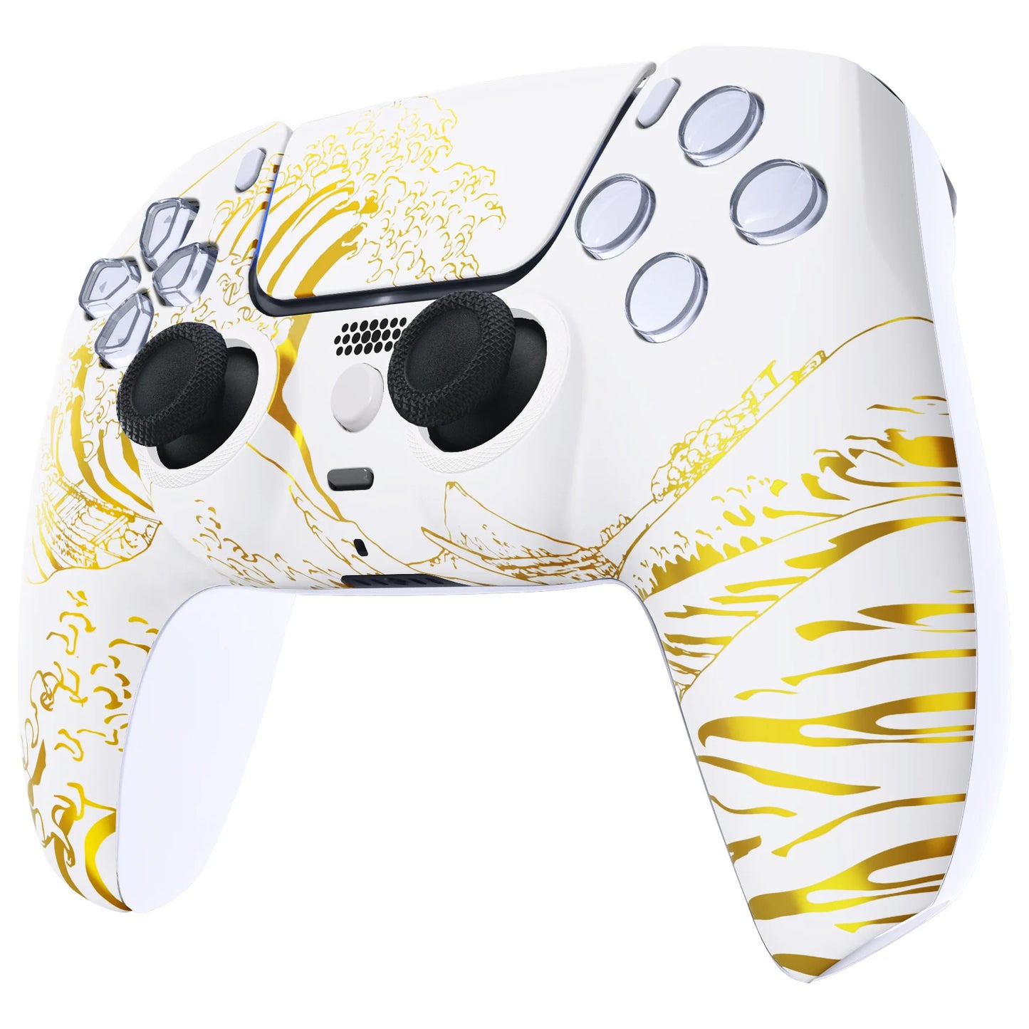 eXtremeRate LUNA Redesigned Replacement Front Shell Touchpad For ps5 Controller BDM-010/020/030/040/050 -The Great Wave
