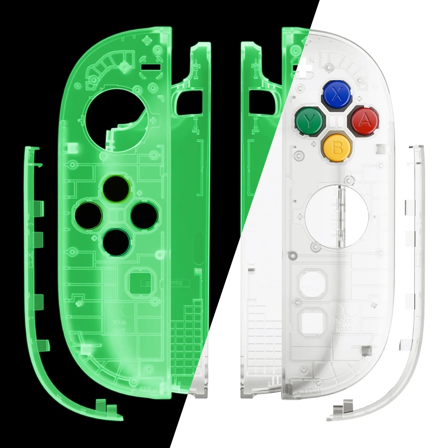 eXtremeRate for Joycon 2 DIY Replacement Shell Buttons, Case & Decorative Strips & Tools for Nintendo Switch 2 - Essence Version