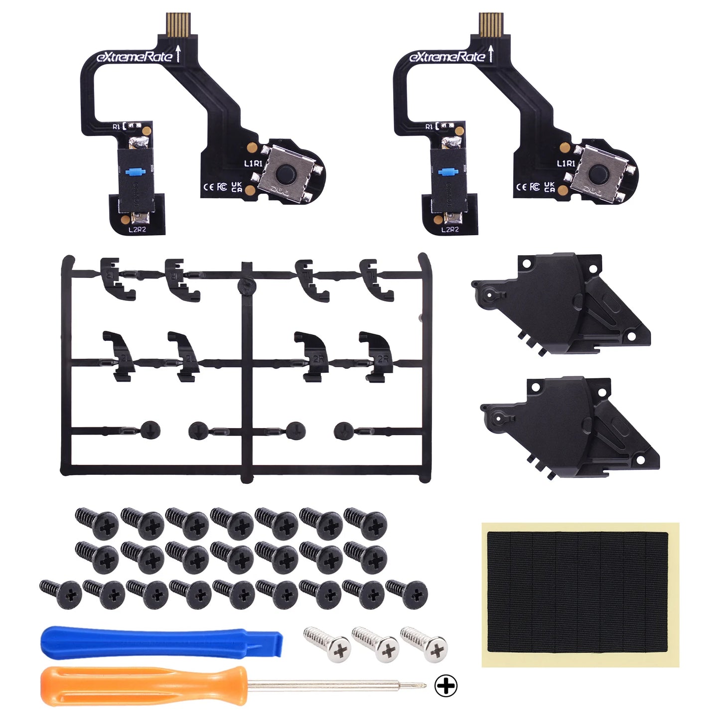 eXtremeRate Micro Switch Version Clicky Hair Trigger Kit V2 for ps5 Controller BDM-010 & BDM-020 Shoulder Buttons, Mouse Click