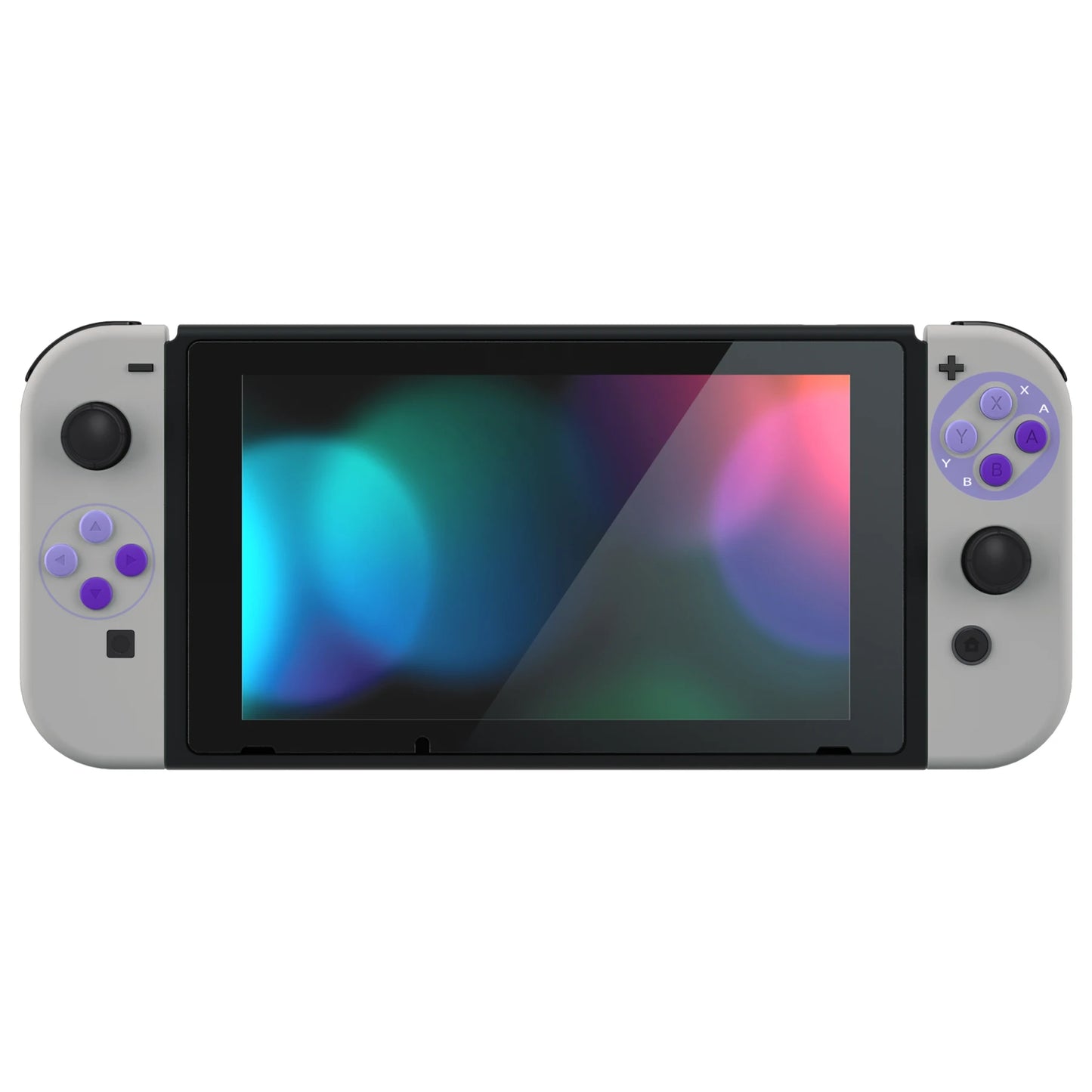 eXtremeRate Custom Patterned Console Back Plate Housing Shell with Full Set Buttons for Nintendo Switch