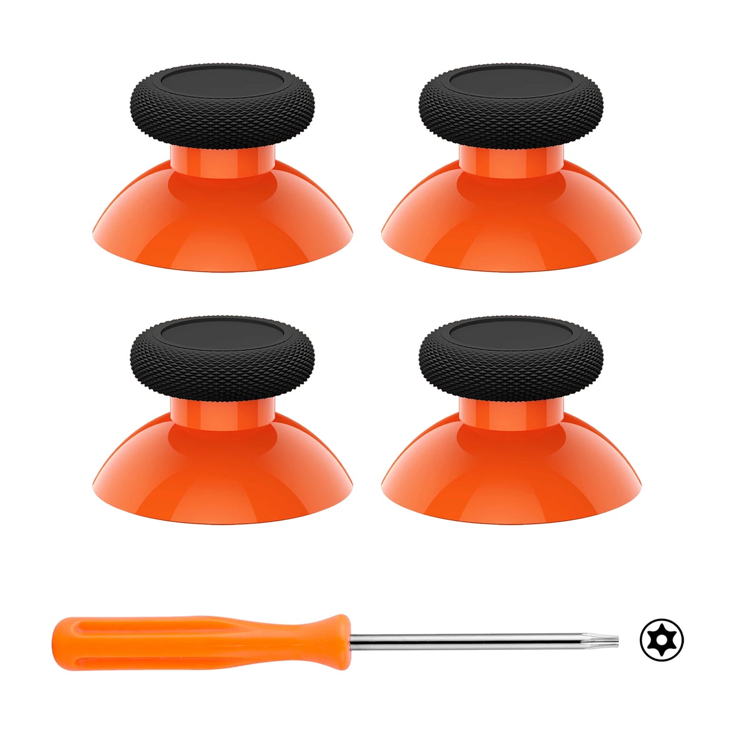eXtremeRate 4 pcs Replacement Joystick for Xbox One & Xbox Series X/S & Xbox One S/X & Xbox Elite V1- Black bottom series