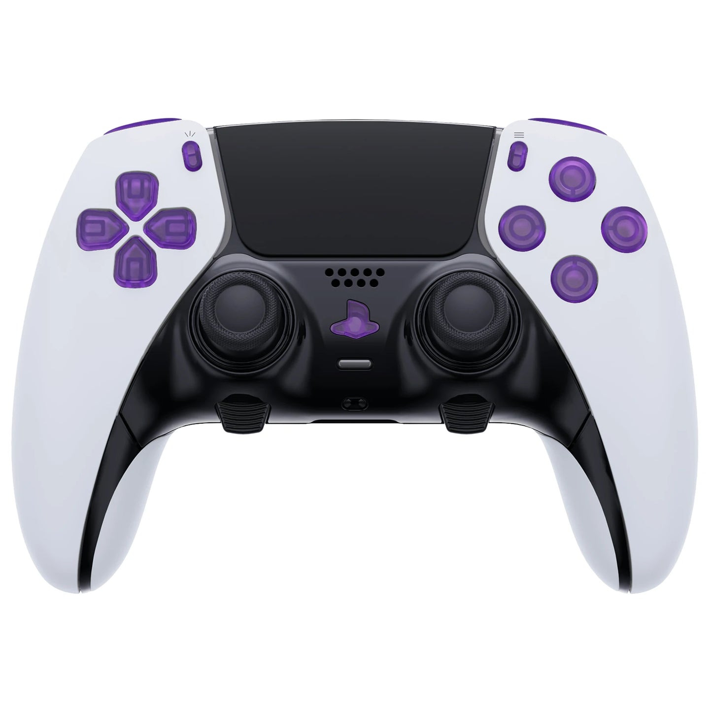 eXtremeRate Replacement Clear Full Set Buttons for ps5 Edge Controller