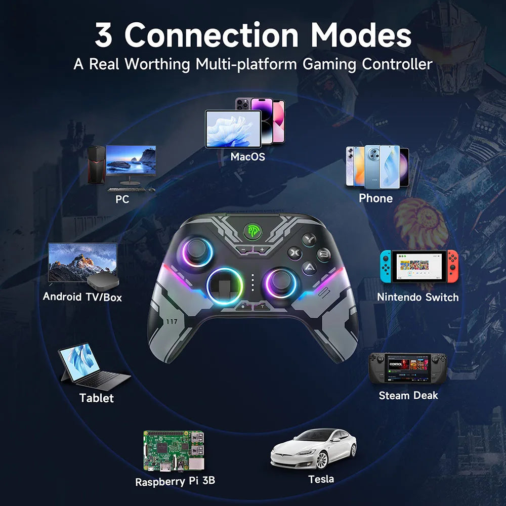 EasySMX X15 Wireless Gaming Controller For PC/Switch/Steam/Android/iOS