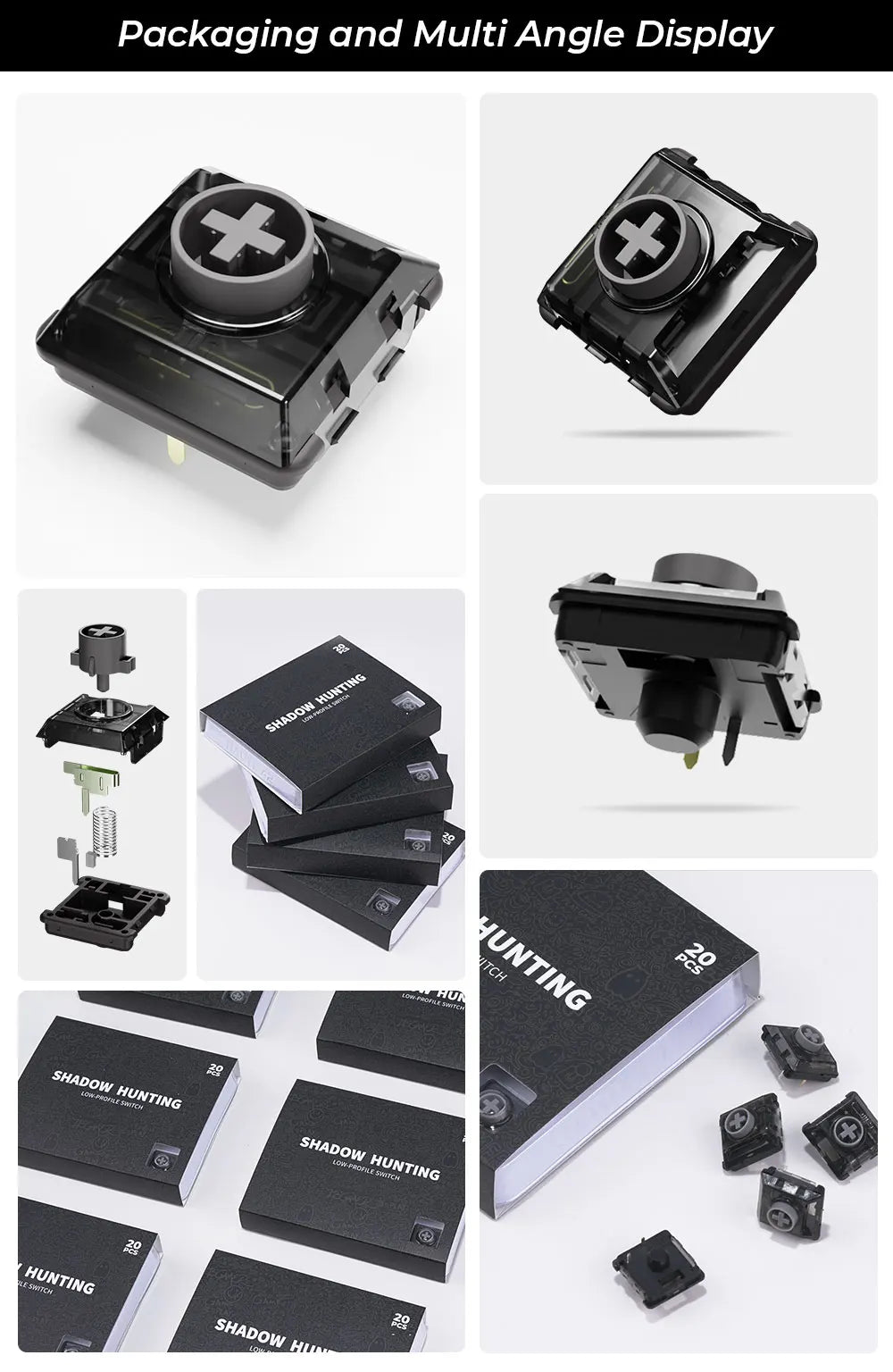 Haute42 Kailh Low Profile Shadow Hunting Switch For Hitbox Controller 20pcs