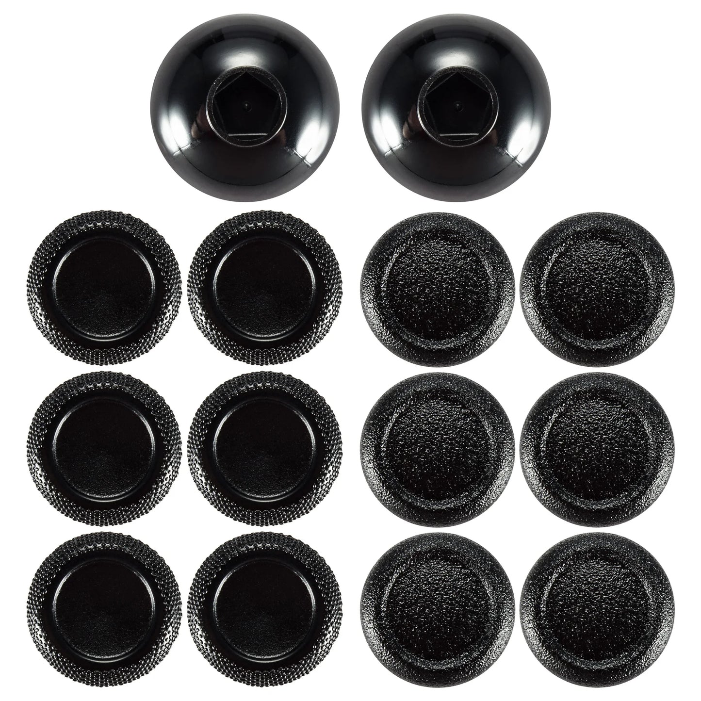 eXtremeRate Black Removable Analog Sticks Thumbsticks Swap for Xbox One Elite for PS4 Controller