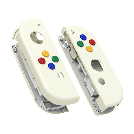 eXtremeRate DIY Replacement Shell Case for NS Switch & OLED JoyCon - Light Cream