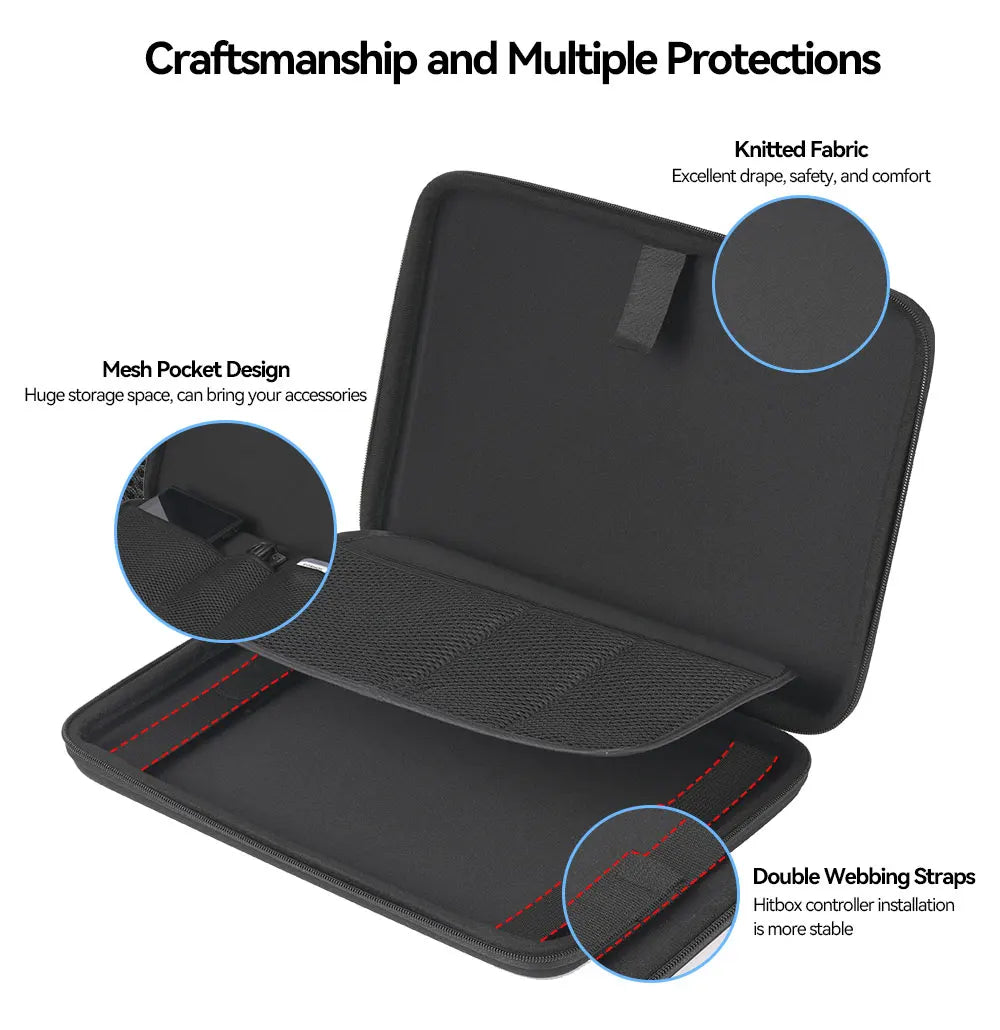 Haute42 Protective Carrying Bag Case For Hitbox Leverless Controller Storage Bag