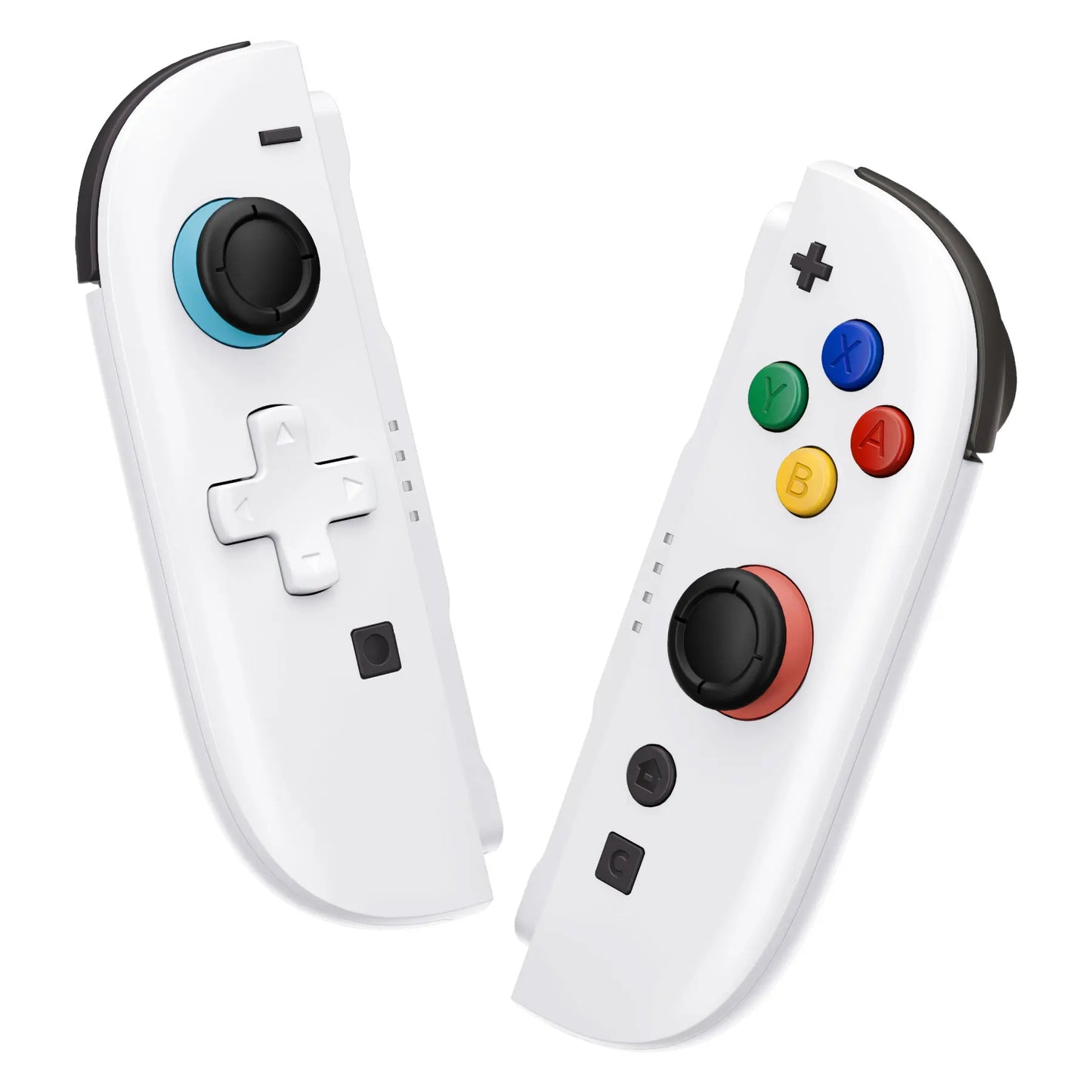 eXtremeRate DIY Replacement Housing (D-Pad Ver) Buttons for Joycon 2, Decorative Strips & Middle Bracket for Nintendo Switch 2