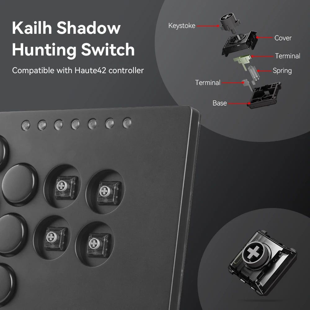Haute42 Kailh Low Profile Shadow Hunting Switch For Hitbox Controller 20pcs