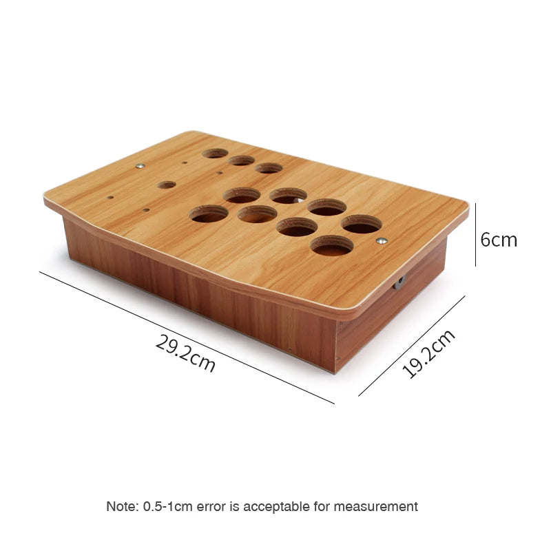 Empty Wood/Metal Box for Arcade Joystick/Lever DIY Kit