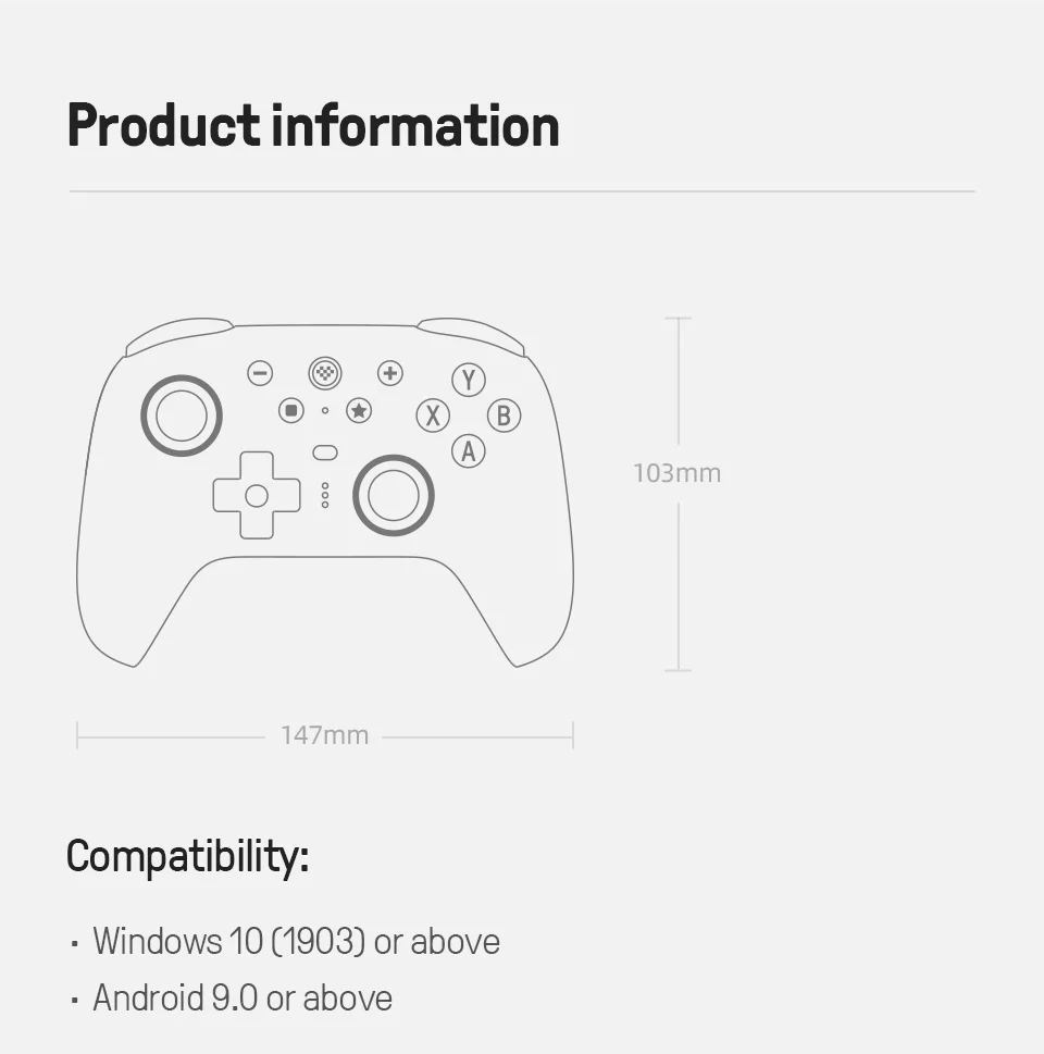 8BitDo Ultimate 2 Wireless Gaming Controller for PC/Android