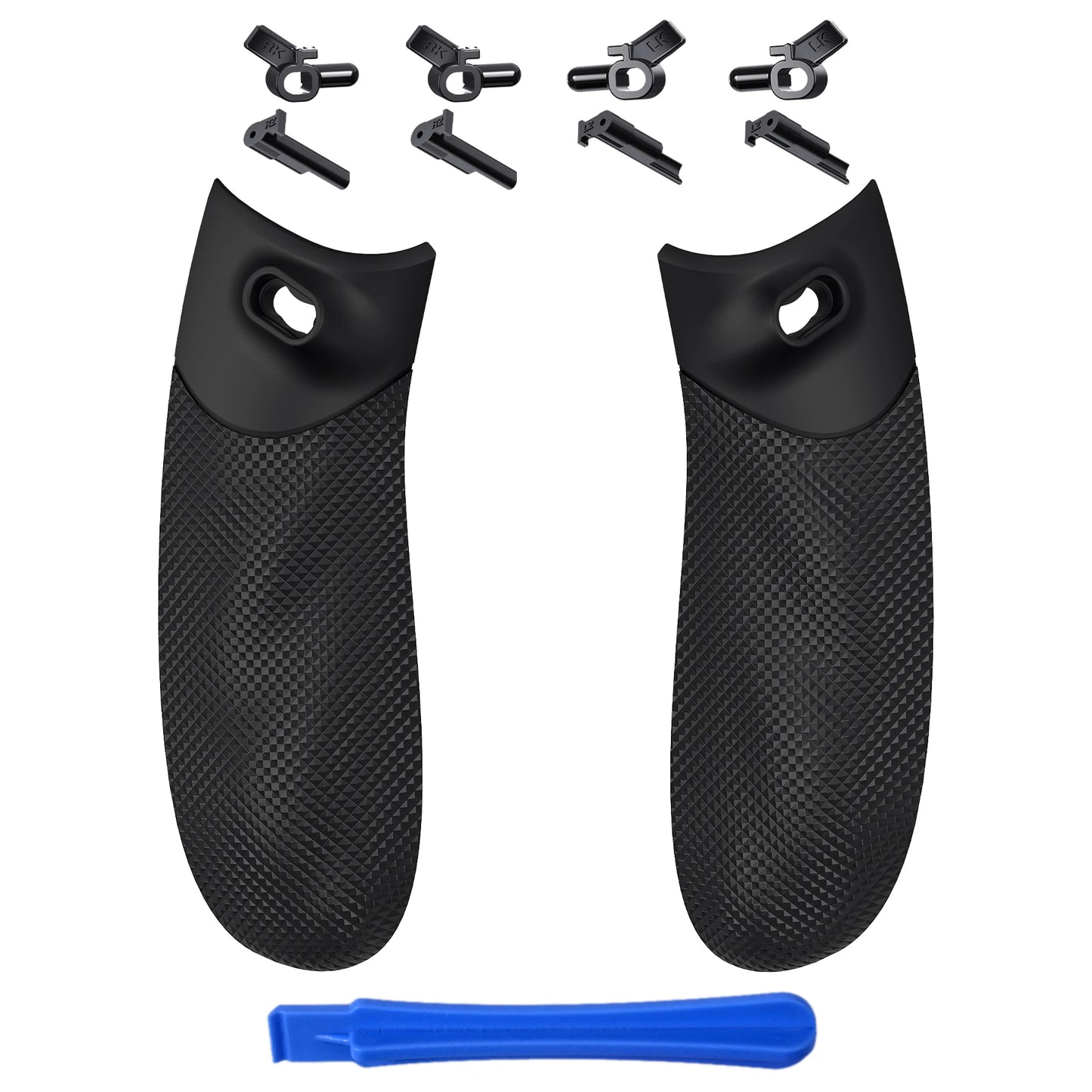 eXtremeRate FLEXOR Rubberized Side Rails Grips Trigger Stop Kit for Xbox Core Wireless Controller, Trigger Stopper Handle Grips