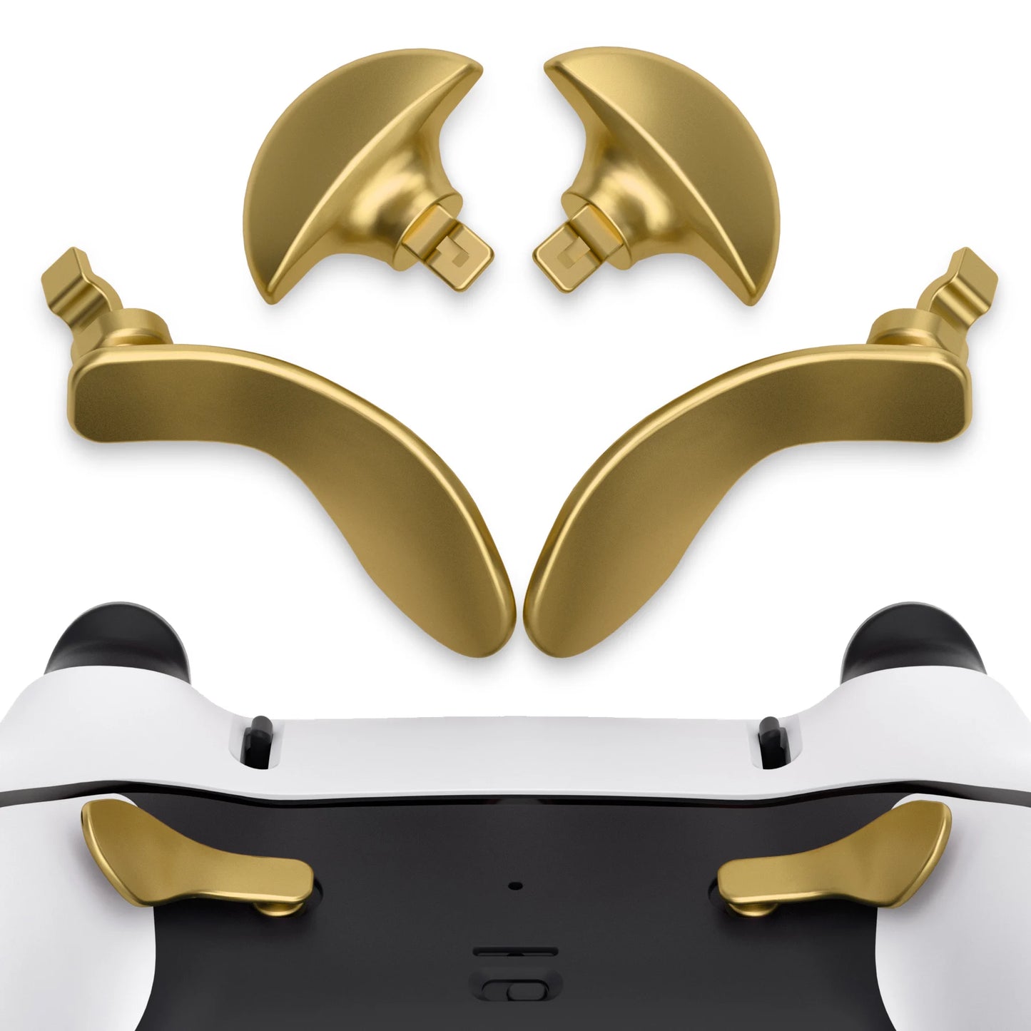 eXtremeRate Back Paddles for ps5 Edge Controller, Replacement Interchangeable 4PCS Metal Back Buttons
