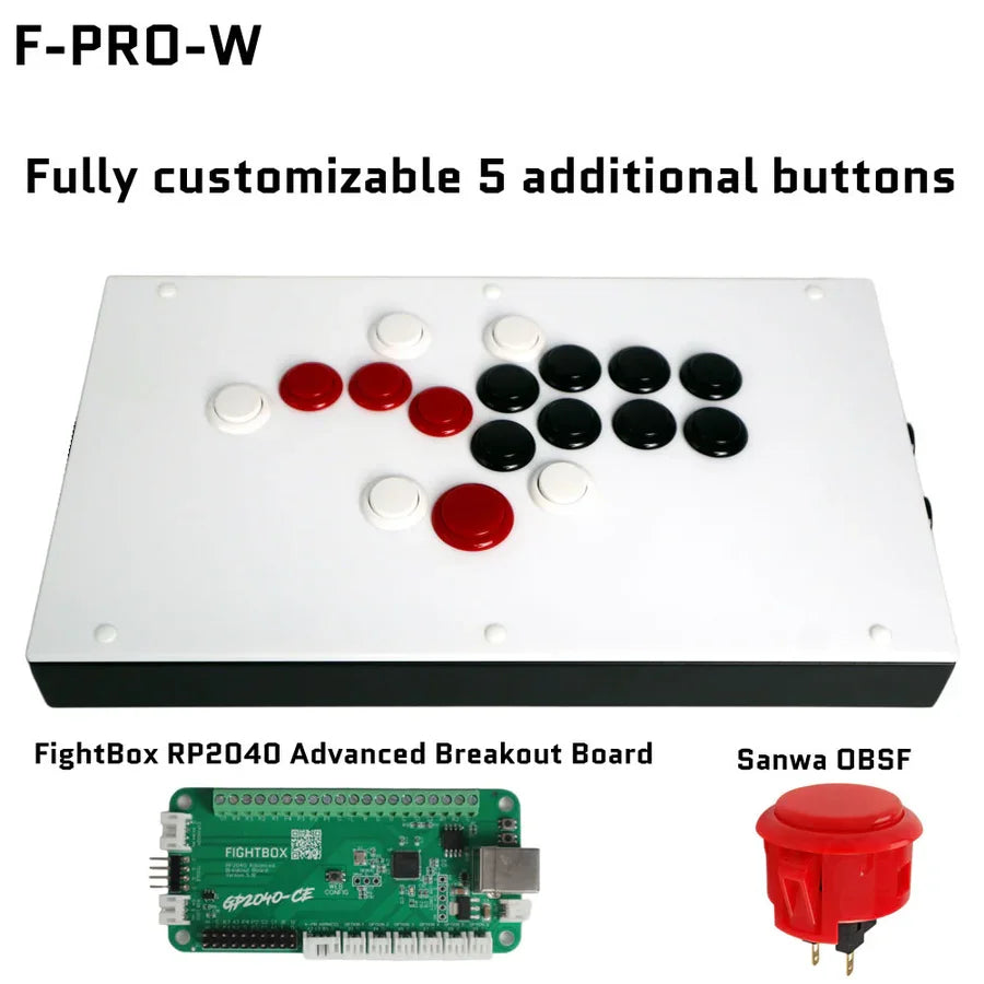 Fightbox F-PRO Leverless Gaming Controller for PS5/PC/Xbox/Switch
