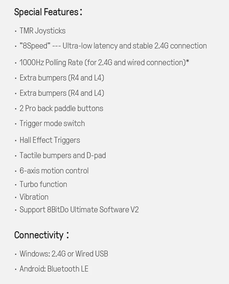 8BitDo Ultimate 2 Wireless Gaming Controller for PC/Android