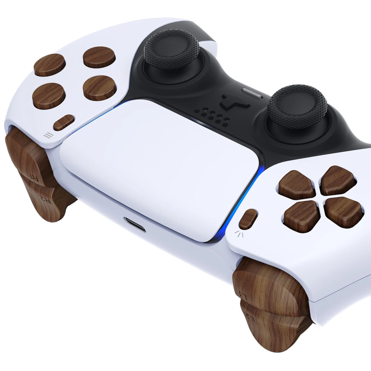 eXtremeRate Full Set Buttons Compatible with ps5 Controller BDM-030/040/050,  D-pad R1 L1 R2 L2 Share Options Face Button