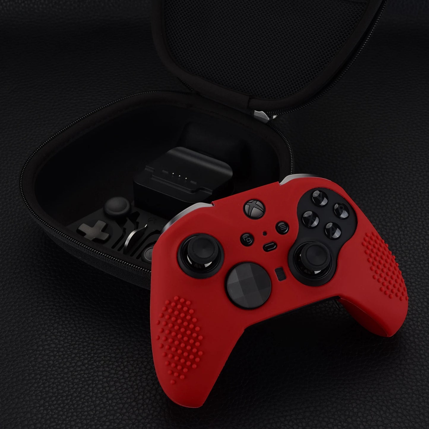 eXtremeRate Soft Anti-Slip Silicone Cover Skins Controller Protective Case for New Xbox One Elite Series 2