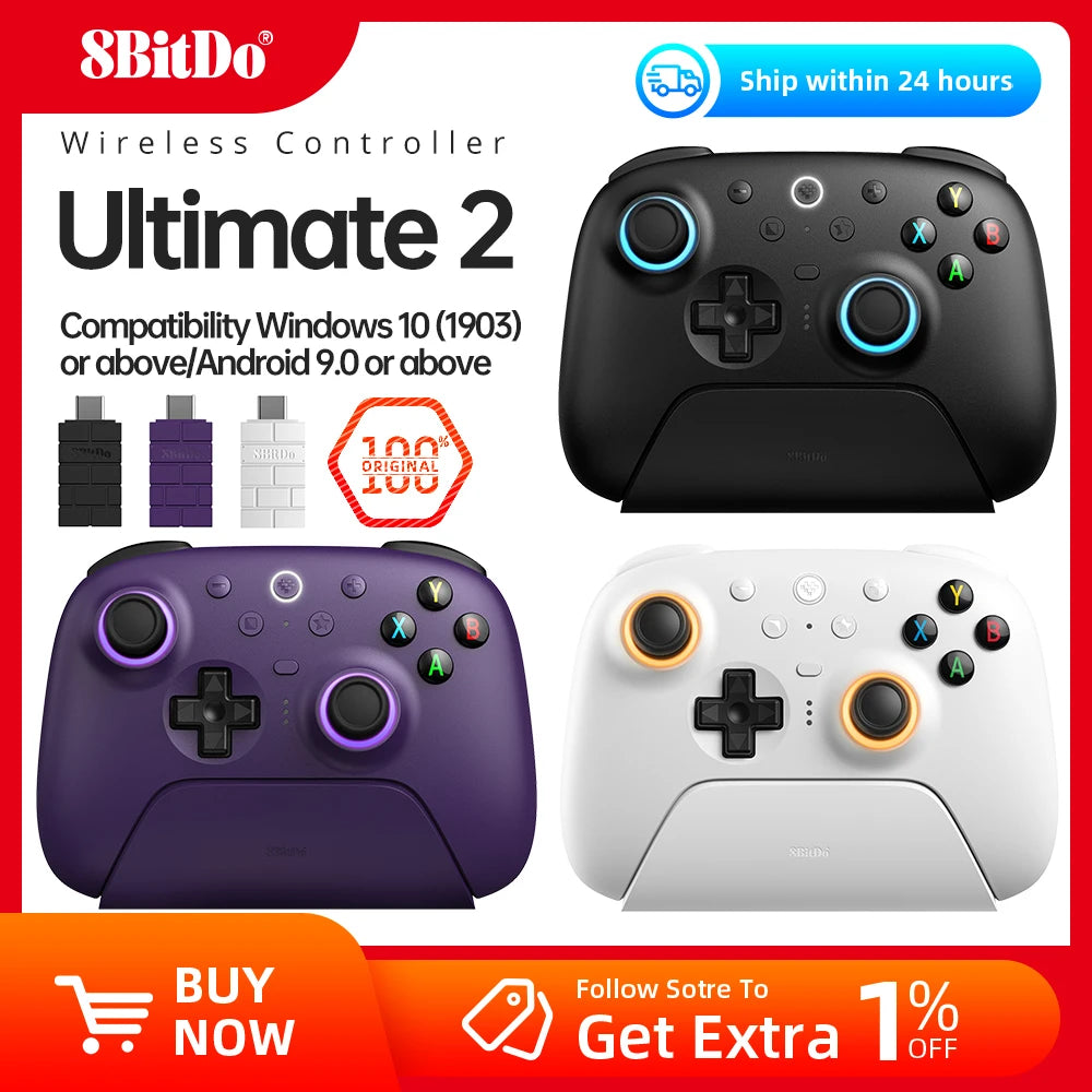 8BitDo Ultimate 2 Wireless Gaming Controller for PC/Android