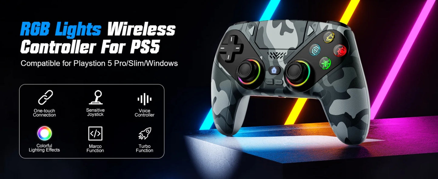 GAMROMBO Wireless Gaming Controller for PS5/PC